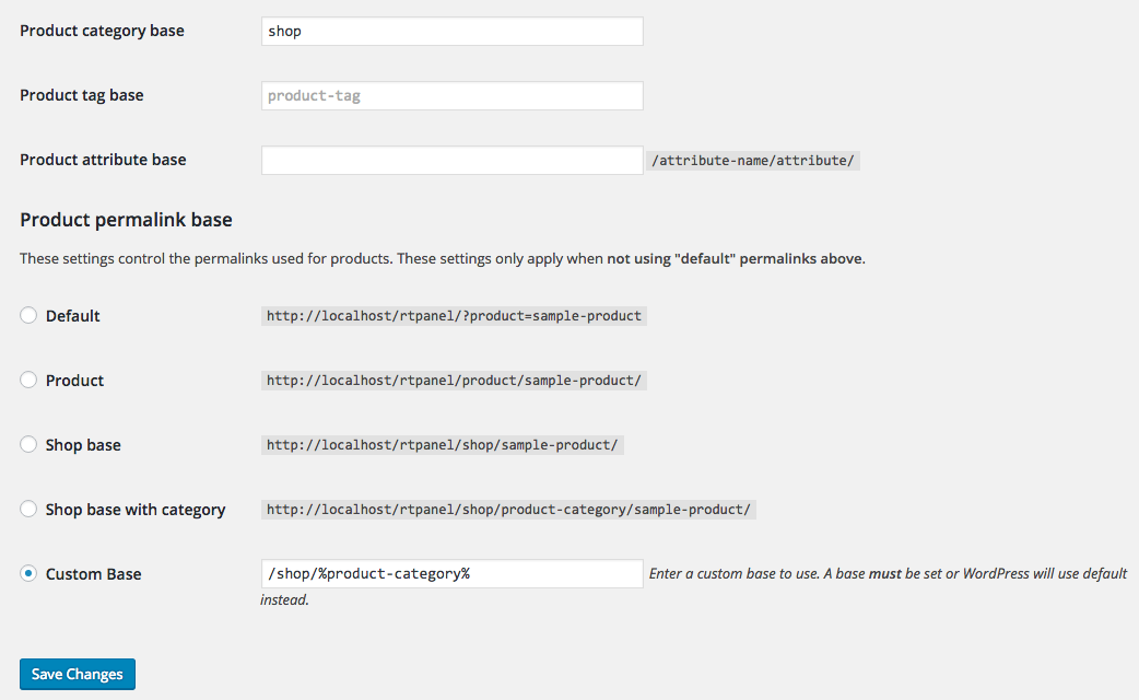 Configuración de base personalizada en WordPress