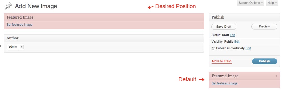 Exemplu de poziționare a Meta Box-urilor în WordPress