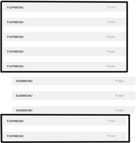 Menu di esempio