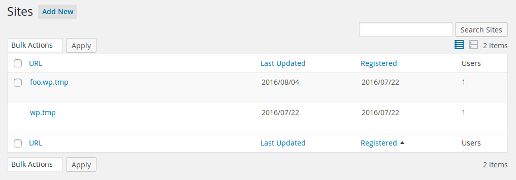lista site-uri rețea actualizată