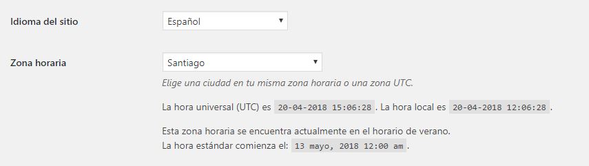 Configurarea fusului orar în WordPress