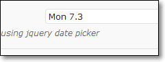 Risultato dopo selezione data